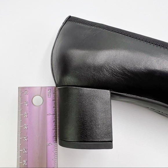 Aravon Womens Size 8 Black‎ Leather Pumps Heels Shoes Comfort Career Work Office - Picture 14 of 14